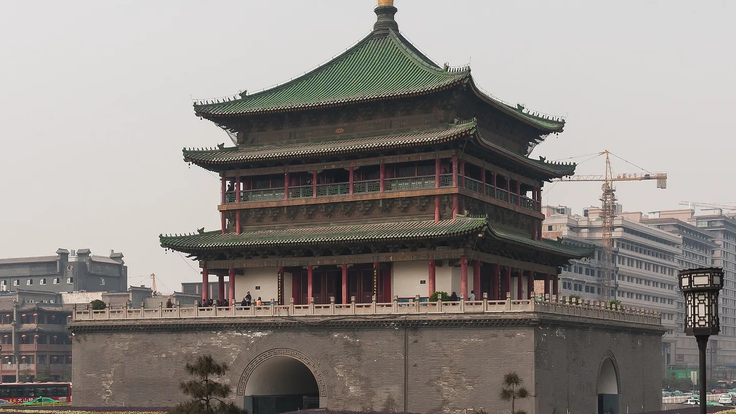 Xi'an Bell Tower at the center of the old city